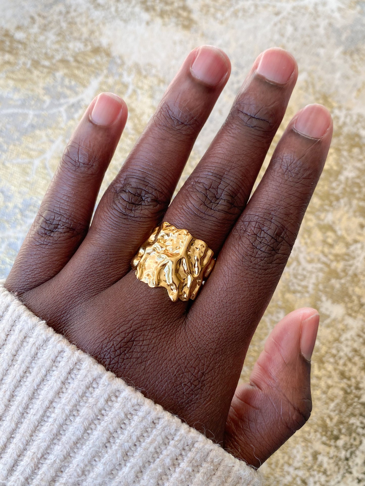 ÉBÈNE | Bague Ajustable