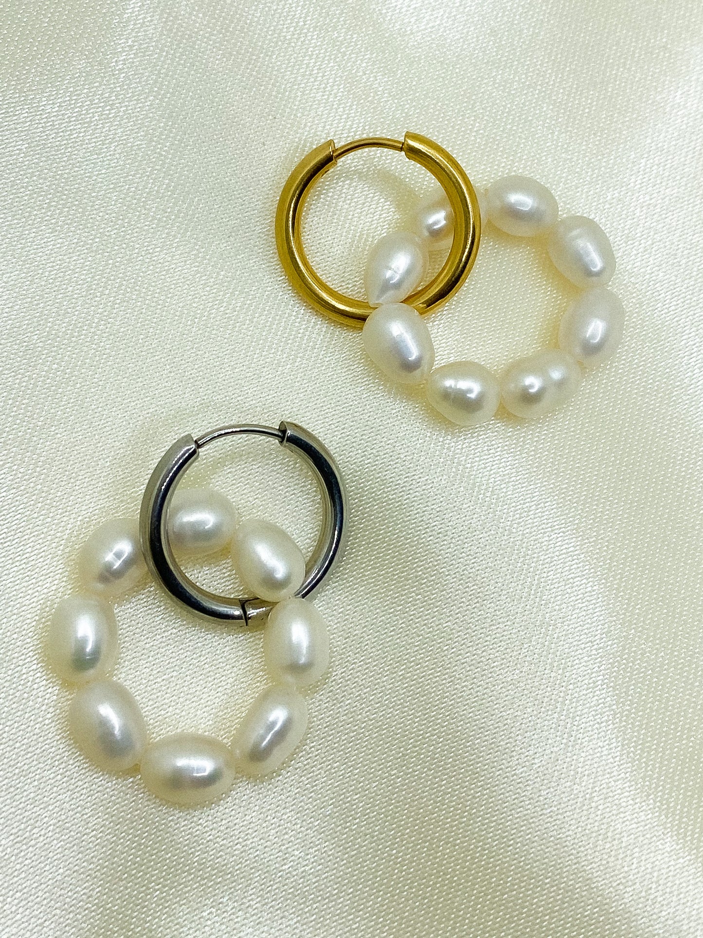 SAGESSE | Boucles d'oreilles en perles d'eau douce