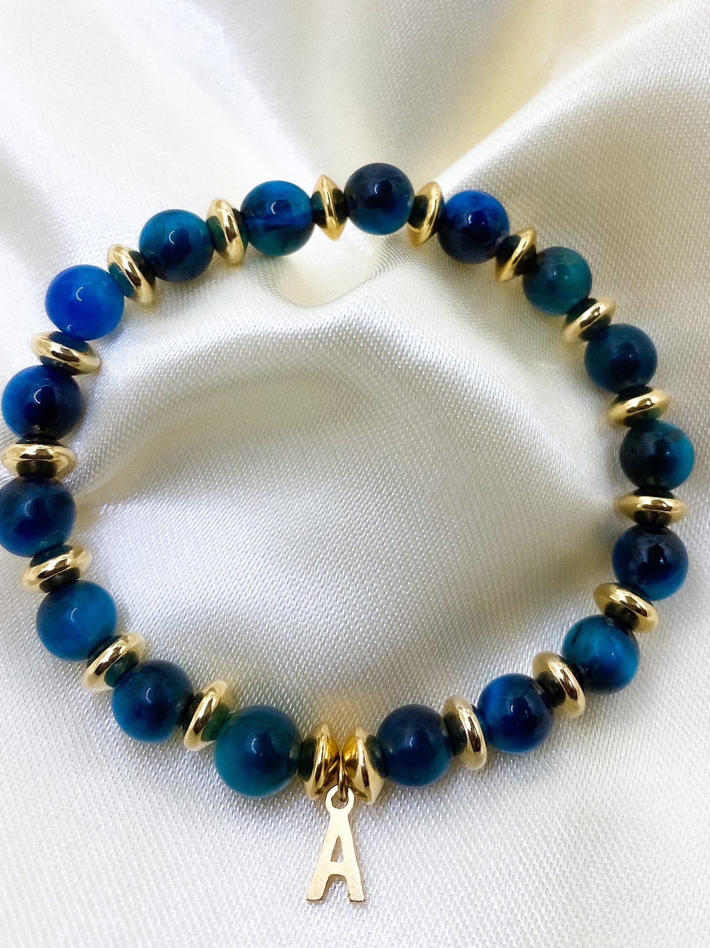 ALEX | Bracelet en perles de pierres naturelles personnalisable