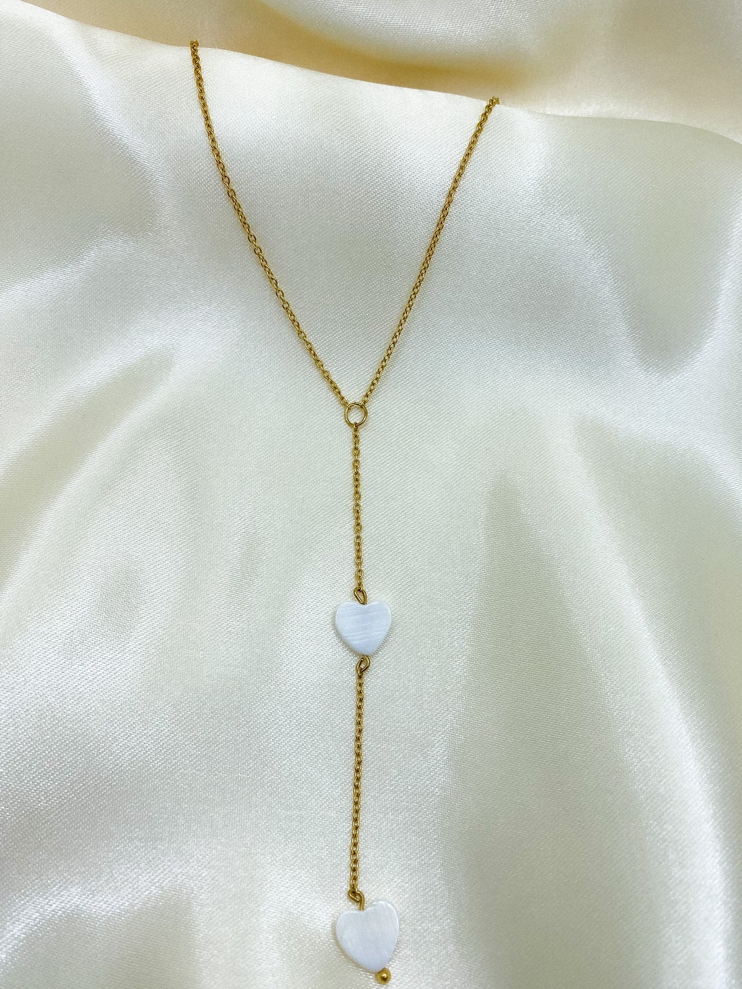 COEUR NACRE | Collier en perles nacrée